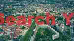 vibrant european cityscape from above